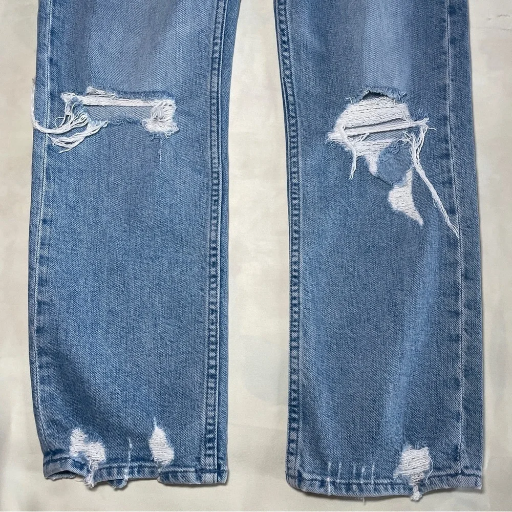 MOTHER- The Tomcat Distressed Jeans in Light Wash The Confession Size 25